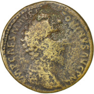 Monnaie, Marc Aurèle, Sesterce, 162, Rome, B+, Cuivre, Cohen:54, RIC:826 - La Dinastia Antonina (96 / 192)