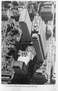USA NEW YORK CITY AERIAL VIEW OF ROCKEFELLER CENTER CARTE PHOTO VUE AERIENNE DES TOURS JUMELLES DETRUITES LE 11 09/2001 - Manhattan