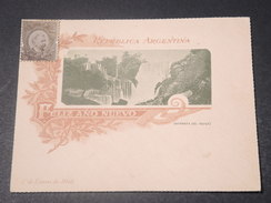 ARGENTINE - Enveloppe Illustrée Avec Vignette Non Voyagé Période 1901- L 11245 - Storia Postale