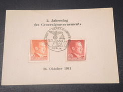 POLOGNE - Document Souvenir Des 2 Ans Du Gouvernement Général , 1941 - L 11258 - General Government