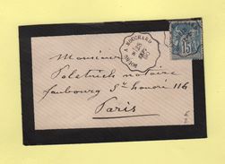 Convoyeur - Bourg à Mouchard - 1890 - Railway Post
