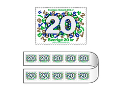 Zweden  2018   Riksbank Rolzegel  Set Of 2 Coilstamps   One Of Each   Postfris/mnh - Ongebruikt