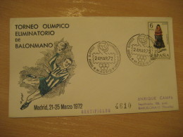 MADRID 1972 Handball Olympics Balonmano Cancel Cover SPAIN - Handball