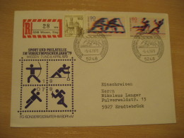 WISSEN 1979 Handball Olympics Balonmano Registered Cover GERMANY - Handball