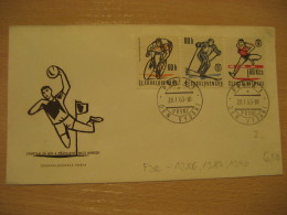 PRAHA 1963 Handball Balonmano Cacheted Cover CZECHOSLOVAKIA - Handball