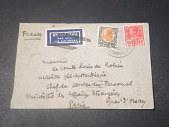 SIAM - Enveloppe De Bangkok Pour Paris En 1935 , Affranchissement Plaisant - L 11285 - Siam