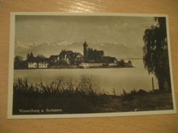 BODENSEE Wasserburg Lake Post Card Bavaria Schwaben Lindau Germany - Wasserburg A. Bodensee