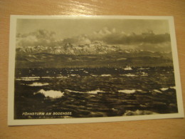 BODENSEE Fohnsturm Lake Post Card Bavaria Schwaben Lindau Germany - Wasserburg A. Bodensee