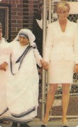 11434 - PREPAGATA MADRE TERESA DI CALCUTTA E DIANA SPENCER - USATA - Origine Sconosciuta