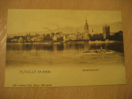 ELTVILLE Am Rhein Gesamtansicht Post Card Hesse Darmstadt Rheingau Taunus Kreis Germany - Eltville