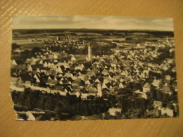 FRIEDBERG Augsburg 1957 To Bopfingen Post Card Bavaria Schwaben Aichach Germany - Friedberg