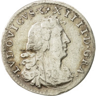 Monnaie, France, Louis XIV, 4 Sols Dits « des Traitants », 4 Sols, 1676 - 1643-1715 Louis XIV The Great