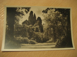 HAMBURG Seitenblick Hochgebirge Hagenbecks Tierpark Stellingen Zoo Post Card Germany - Stellingen