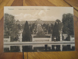 Delcampe - POTSDAM Sanssouci Schloss Castle Fountain Post Card Brandenbrug Germany - Potsdam
