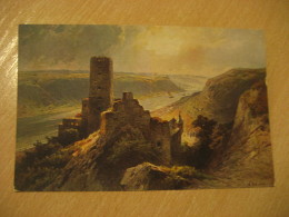 GUTENFELS Kaub Caub Burg Castle Post Card Rhineland Palatinate Germany - Kaub