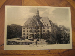 MINDEN Regierungs Gebaude Post Card North Rhine Westphalia Detmold Lubbecke Germany - Minden