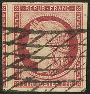No 6, Un Voisin, Obl Grille Sans Fin, Jolie Pièce. - TB - 1849-1850 Ceres