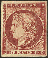 * No 6b, Carmin Brun, Très Frais. - TB. - RR - 1849-1850 Ceres