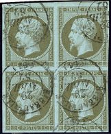 No 11, Bloc De Quatre Obl Cad Ribeauvillé Avril 62. - TB - 1853-1860 Napoleon III