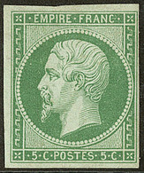 * No 12, Vert, Nuance Foncée. - TB - 1853-1860 Napoleone III