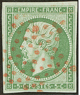 No 12, Obl étoile Rouge. - TB - 1853-1860 Napoleon III