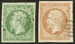 GC. Nos 12, 13II, Jolie Pièce. - TB - 1853-1860 Napoleon III