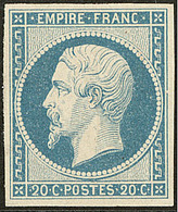 * No 14Ia, Bleu Laiteux, Très Frais. - TB - 1853-1860 Napoleon III