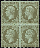 ** No 19b, Bloc De Quatre. - TB - 1862 Napoléon III.