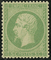 * No 20, Nuance Vert Jaune Sur Vert, Très Frais. - TB - 1862 Napoleon III