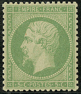 * No 20, Nuance Vert Jaune Sur Vert, Très Frais. - TB - 1862 Napoléon III.