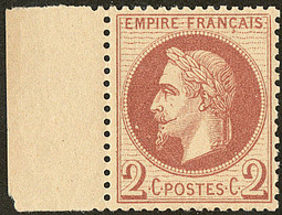 ** No 26II, Rouge-brun, Bdf, Très Frais. - TB - 1863-1870 Napoleon III With Laurels