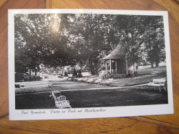 NENNDORF Bad Nenndorf Park Musikpavillon Rheuma Cancel 1955 To Sweden Post Card Lower Saxony Schaumburg Germany - Bad Nenndorf