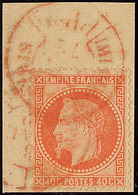 Cad Rouge Des Imprimés. No 31, Sur Petit Fragment. - TB - 1863-1870 Napoleon III With Laurels