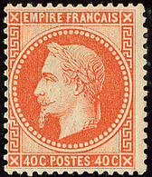 * No 31a, Orange Vif, Centrage Courant Mais Très Frais. - TB. - R - 1863-1870 Napoleon III With Laurels