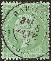 No 35, Obl Cad Bar Le Duc Janv 72. - TB - 1870 Siege Of Paris