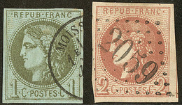 Nos 39I Obl Cad 16, 40II Obl GC 2059. - TB - 1870 Emissione Di Bordeaux