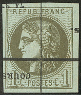 No 39II, Impression Typo, Am. Au Verso, TB D'aspect - 1870 Bordeaux Printing