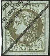 No 39III, Paire Horizontale Obl Cad 17, Un Voisin, Jolie Pièce. - TB - 1870 Bordeaux Printing