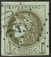 No 39III, Impression Typo, Am. Au Verso Dans Un Angle Mais TB D'aspect - 1870 Bordeaux Printing