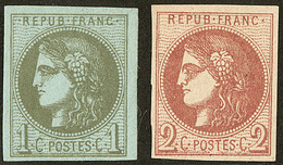 (*) Nos 39IIIl, 40II. - TB - 1870 Bordeaux Printing