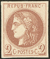 (*) Report I. No 40Ib, Chocolat, Très Frais. - TB - 1870 Bordeaux Printing