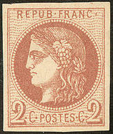 ** No 40II, Brun-rouge, Très Frais. - TB - 1870 Emissione Di Bordeaux