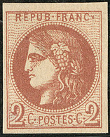 * No 40IIb, Brun-rouge Foncé, Très Frais. - TB - 1870 Emissione Di Bordeaux