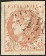 No 40IIe, Brun Clair, Obl GC. - TB - 1870 Bordeaux Printing