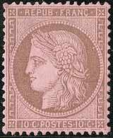 * No 58, Brun Sur Rose, Très Frais. - TB - 1871-1875 Ceres