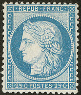 * No 60II, Bleu, Infime Pelurage Au Verso Sinon Superbe. - R - 1871-1875 Ceres