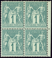 ** No 61, Bloc De Quatre, Très Frais. - TB - 1876-1878 Sage (Typ I)