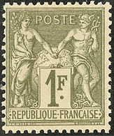 * No 72, Vert-bronze, Quasiment **, Très Frais. - TB - 1876-1878 Sage (Type I)