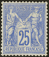 (*) No 78, Outremer, Trace De Gomme, Très Frais Et Centré. - TB - 1876-1878 Sage (Typ I)