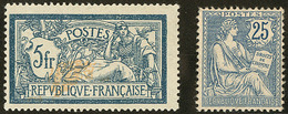 * Merson. Nos 123c (centre Déplacé), 127 **. - TB - Other & Unclassified